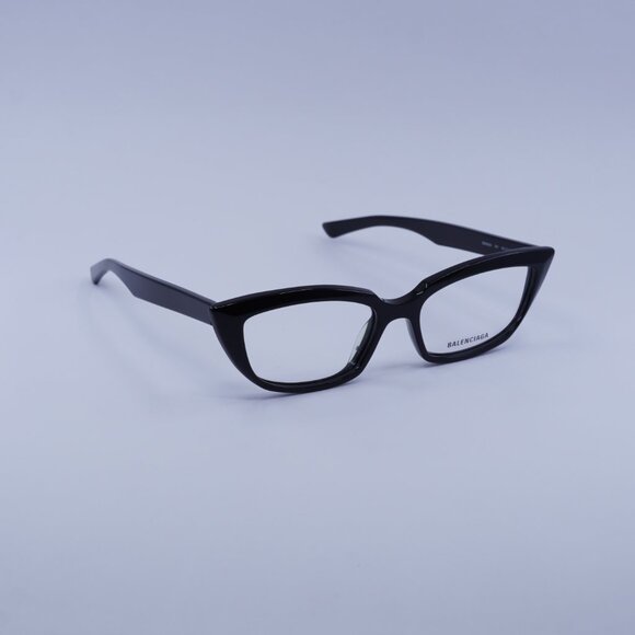 Balenciaga BB0063O 001 Eyeglasses Black 52mm Cat Eye Frame - Picture 5 of 10